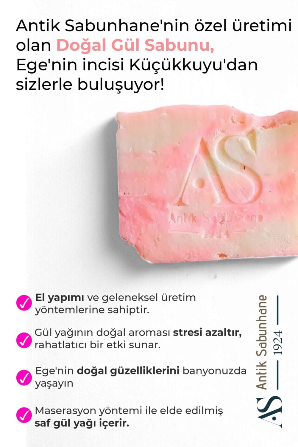 El Yapımı Gül Sabunu — görsel 3
